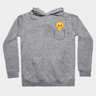 funny cute chick pocket Hoodie